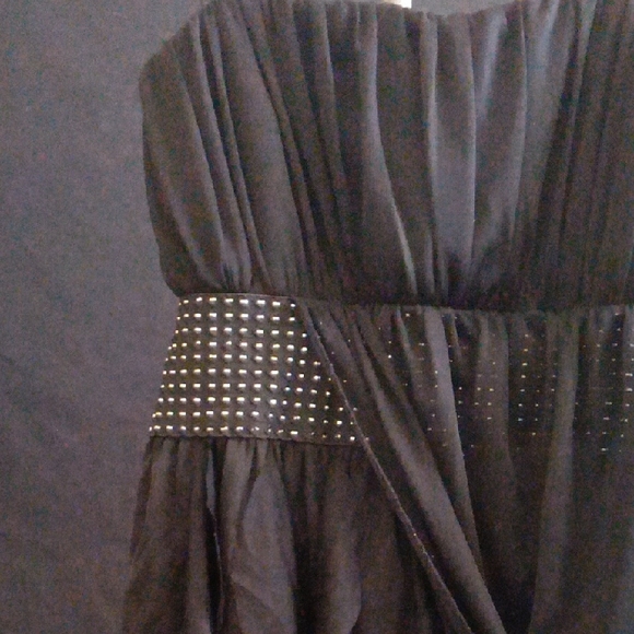 Roberta Bridal Black Strapless Embellished Gown - Picture 2 of 7